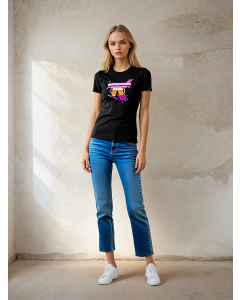 Girly-Shirt "WOCHENENDE" schwarz