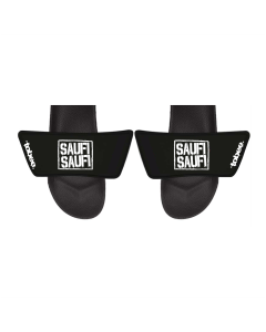Badelatschen "SAUFI SAUFI" schwarz