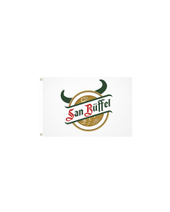 Fahne "SAN BÜFFEL" weiß