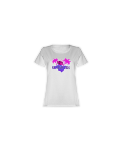 Girly-Shirt "AUF DIESER INSEL" weiß
