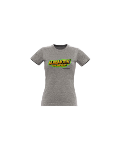 Girly-Shirt "ALKOAKTIV" grau