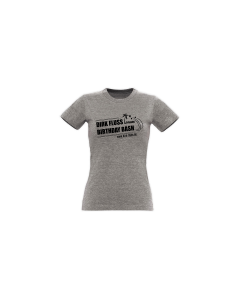 Girly-Shirt "BIRTHDAY BASH" grau