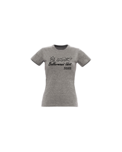 Girly-Shirt "BALLERMANN® IDIOT" grau