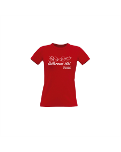 Girly-Shirt "BALLERMANN® IDIOT" rot