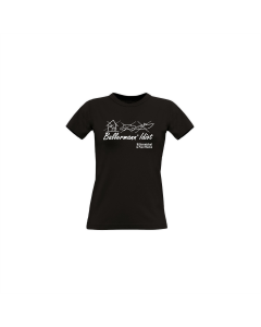 Girly-Shirt "BALLERMANN® IDIOT" schwarz
