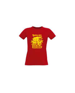 Girly-Shirt "BUMSRADAR" rot