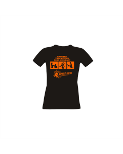 Girly-Shirt "BAGGERN, ZUSCHÜTTEN, ROHR VERLEGEN" schwarz