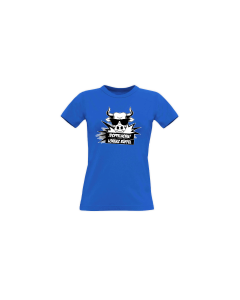 Girly-Shirt "DOPPELHORN" blau