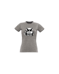 Girly-Shirt "DOPPELHORN" grau