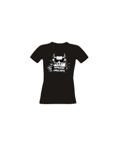 Girly-Shirt "DOPPELHORN" schwarz