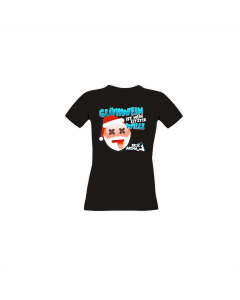 Girly-Shirt "GLÜHWEIN IST MEIN LETZTER WILLE" schwarz