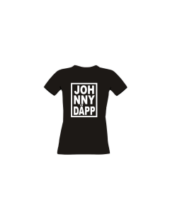 Girly-Shirt „JOH NNY DÄPP” schwarz