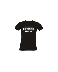Girly-Shirt "LEGENDE" schwarz