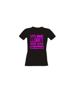 Girly-Shirt "LET'S MAKE LLORET GREAT AGAIN" schwarz
