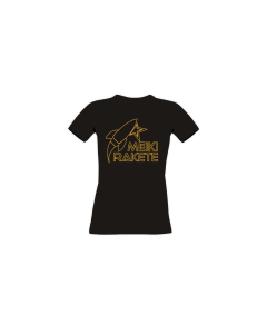 Girly-Shirt "MEIKI RAKETE Logo" schwarz