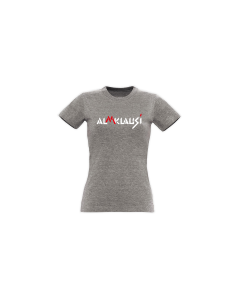 Girly-Shirt "ALMKLAUSI Logo" grau