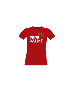 Girly-Shirt "PEPE PALME Logo" rot