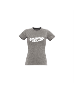 Girly-Shirt "CARINA CRONE Logo" grau