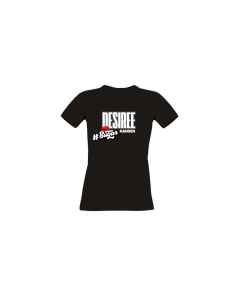 Girly-Shirt "DESIREE HANSEN Logo" schwarz