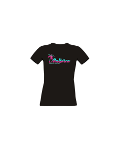 Girly-Shirt "MALLORCA - Island in the sun" schwarz