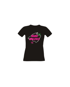 Girly-Shirt "MAMA MALLORCA" schwarz