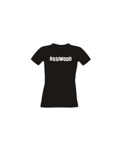 Girly-Shirt "OSSIWOOD" schwarz