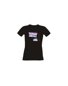 Girly-Shirt "UNBEKANNTES PFERD" schwarz