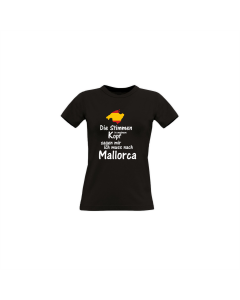 Girly-Shirt "STIMMEN IM KOPF" schwarz