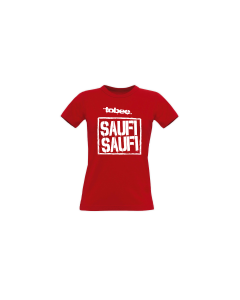 Girly-Shirt "SAUFI SAUFI" rot