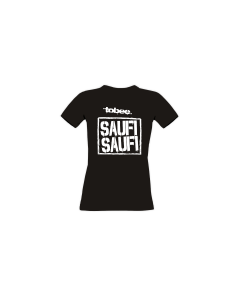 Girly-Shirt "SAUFI SAUFI" schwarz