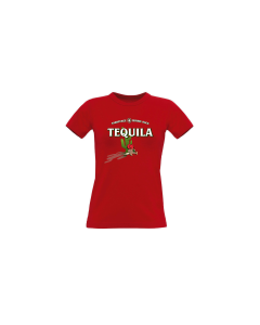 Girly-Shirt "TEQUILA" rot