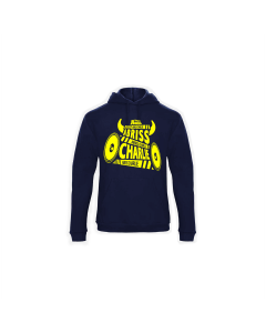 Kapuzen-Sweatshirt "ABRISS CHARLIE" blau
