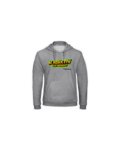 Kapuzen Sweat-Shirt "ALKOAKTIV" grau