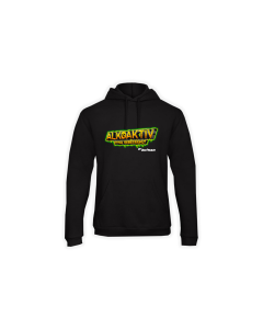 Kapuzen Sweat-Shirt "ALKOAKTIV" schwarz
