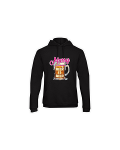 Kapuzen Sweat-Shirt "BIER IS BIER" schwarz