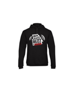Kapuzen Sweat-Shirt "DER BASS MUSS F****" schwarz