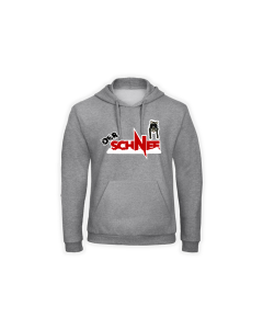 Kapuzen Sweat-Shirt "DER SCHNEE Logo" grau