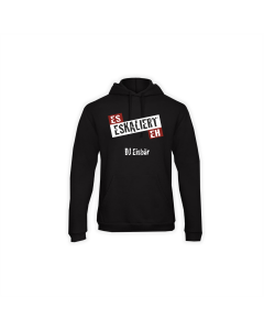 Kapuzen Sweat-Shirt "ES ESKALIERT EH" schwarz