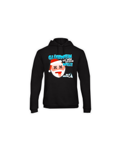 Kapuzen Sweat-Shirt "GLÜHWEIN IST MEIN LETZTER WILLE" schwarz