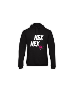 Kapuzen Sweat-Shirt "HEX HEX" schwarz