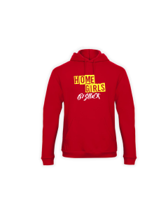 Kapuzen Sweat-Shirt "HOMEGIRLS" rot