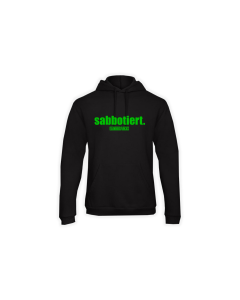 Kapuzen Sweat-Shirt "SABBOTIERT." schwarz