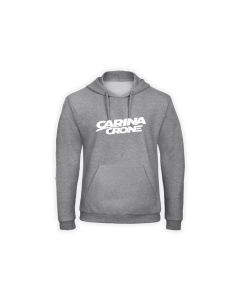 Kapuzen Sweat-Shirt "CARINA CRONE Logo" grau