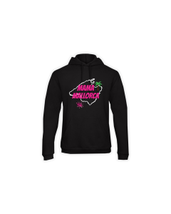 Kapuzen Sweat-Shirt "MAMA MALLORCA" schwarz