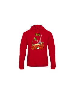 Kapuzen Sweat-Shirt "MALLORCA MON AMOUR" rot