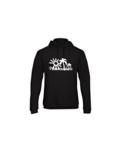 Kapuzen Sweat-Shirt "PALMENSTRANDRADIO" schwarz