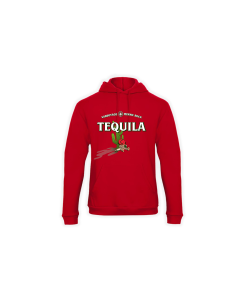 Kapuzen Sweat-Shirt "TEQUILA" rot