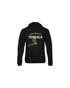 Kapuzen Sweat-Shirt "TEQUILA" schwarz