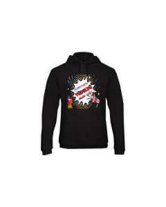 Kapuzen Sweat-Shirt "TÜDELDÜ" schwarz
