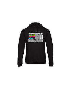 Kapuzen Sweat-Shirt "WIR ESKALIEREN" schwarz